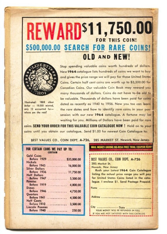 Mystery In Space #89 - 1964 - DC - G - comic book