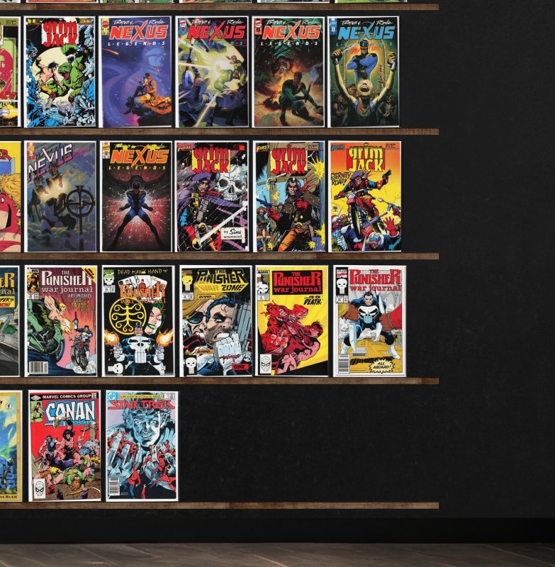 Huge Lot 170+ Comics with Badger, Grimjack, Star Trek, Nexus & More!