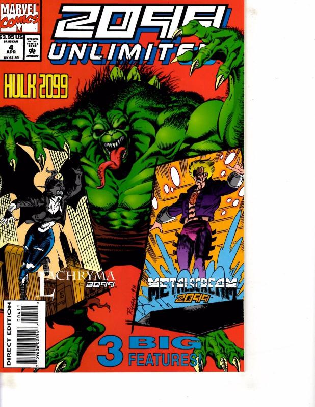 Lot Of 2 Marvel Comic Books Fantastic Five #1 and 2099 Unlimited #4 ON12
