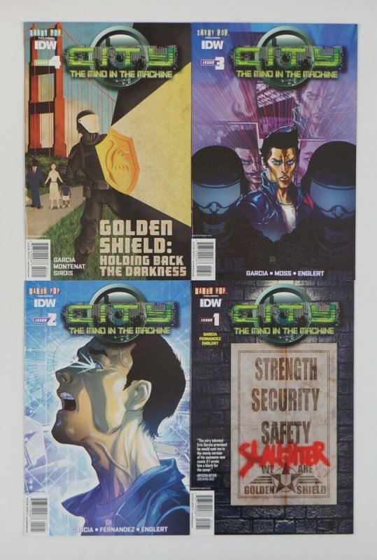 City: The Mind in the Machine #1-4 VF/NM complete series - variants ; IDW (sub)