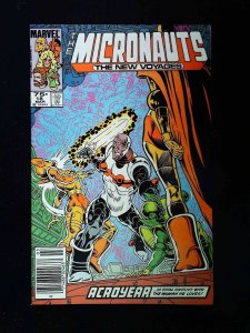 Micronauts The New Voyages #18  Marvel Comics 1986 Vf/Nm Newsstand