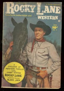 Rocky Lane Western--#2--1949--COMIC BOOK--Fawcett--VG
