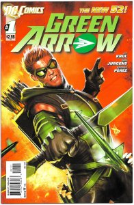 GREEN ARROW #1-3 THE NEW 52 (2011 series) 9.0 VF/NM  Dan Jurgens & George Perez!