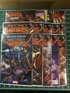 Secret Wars #0, 1, 2, 3, 4, 5, 6, 7, 8, 9 (2015) plus Journal and Official guide