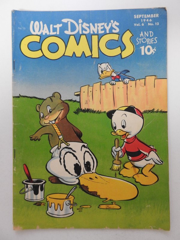 Walt Disney's Comics & Stories #72 (1946) Solid VG- Condition!