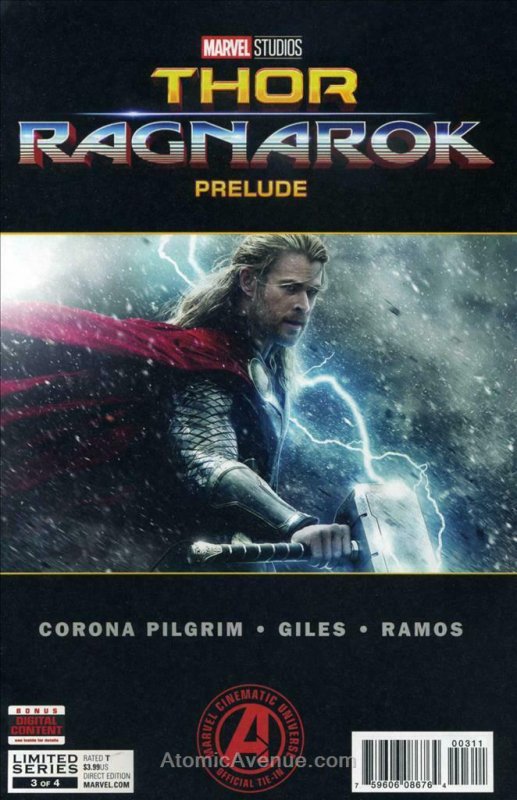 Marvel’s Thor: Ragnarok Prelude #3 FN; Marvel | save on shipping - details insid