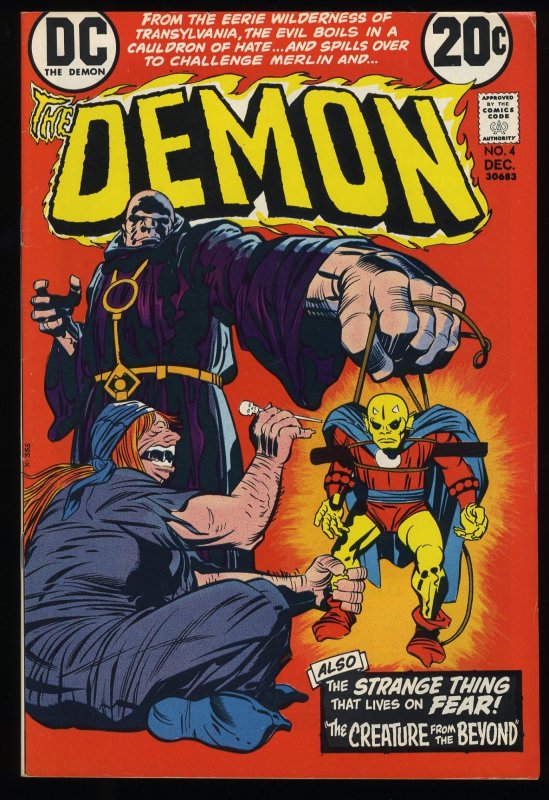 Demon #4 VF- 7.5 Creature from the Beyond! Jack Kirby Cover Art!