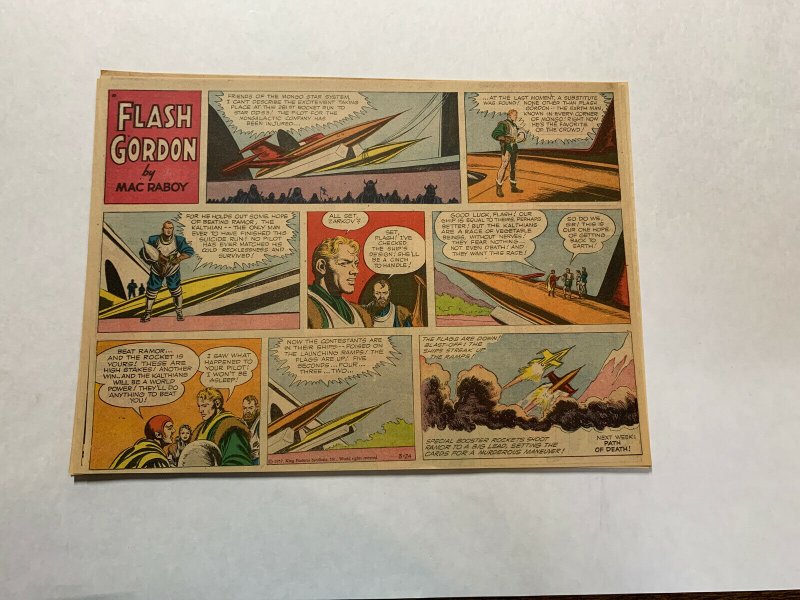 Flash Gordon’s 1957 Tabloid Color Newspaper Sundays Lot Of 21