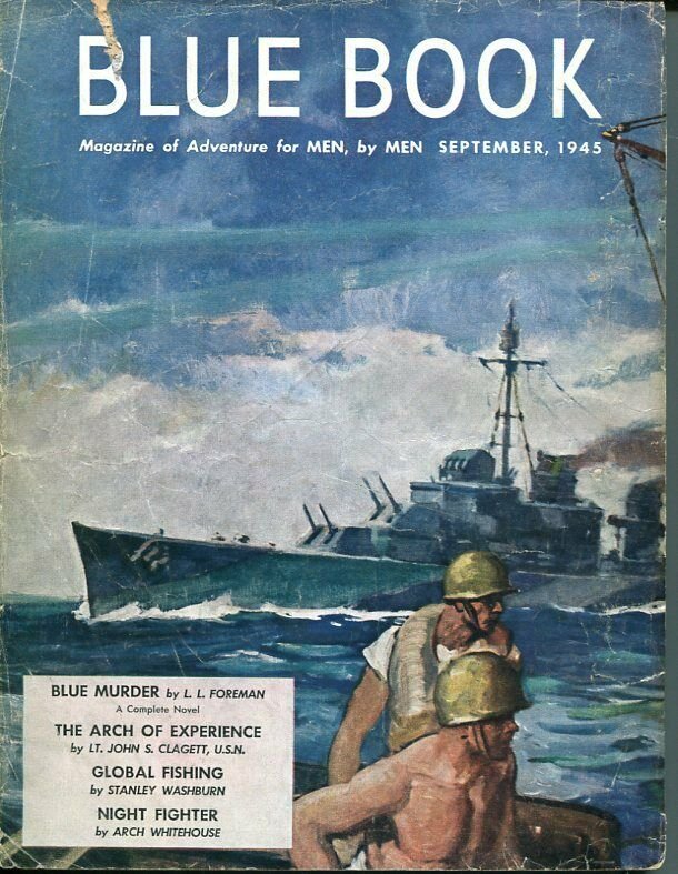 BLUE BOOK PULP-SEPT 1945-VG/FN-STOOPS COVER-BEDFORD-JONES-SURDEZ-JOEL  VG/FN