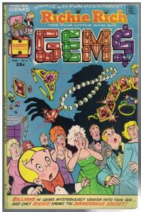 RICHIE RICH GEMS (1974-1982) 4 VG  Mar. 1975