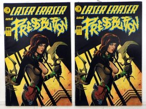 Laser Eraser and Pressbutton Lot of 2 #6 x2 (1986) Eclipse Comics 1st Print