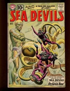 (1961) Sea Devils #1 - 1ST ISSUE! ...VS. THE OCTOPUS MAN! (4.0/4.5)