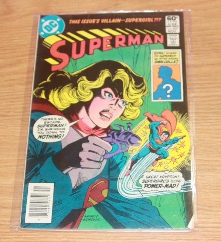 Superman # 365 (Nov 1981, DC) SUPERGIRL +KAL EL CLARK KENT KRYPTON