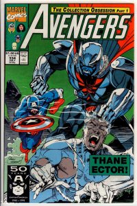 The Avengers #334 Direct Edition (1991) 9.4 NM