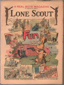 Lone Scout Vol. 7 #25 4/131918-A Real Boy's Magazine-3¢ cover price-VG