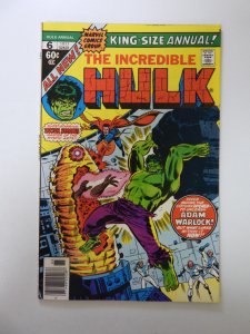 The Incredible Hulk Annual #6 (1977) VF condition