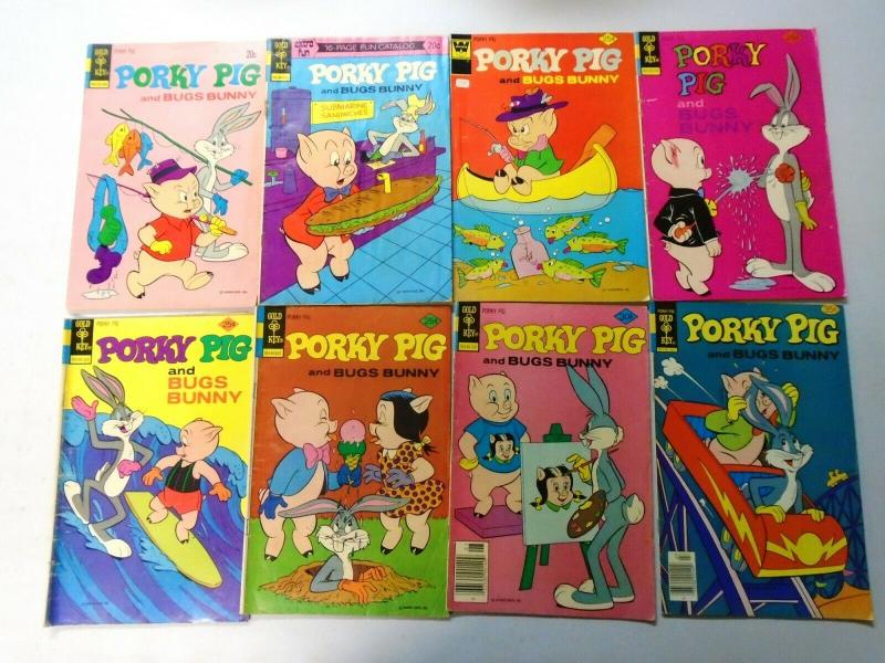 Silver + Bronze Age Gold Key Looney Tunes Porky Pig Comic Lot, 27 Different, V.G