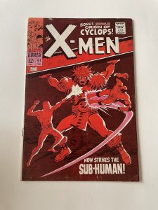 X-Men 41 Fine- Fn- 5.5 Marvel 1968
