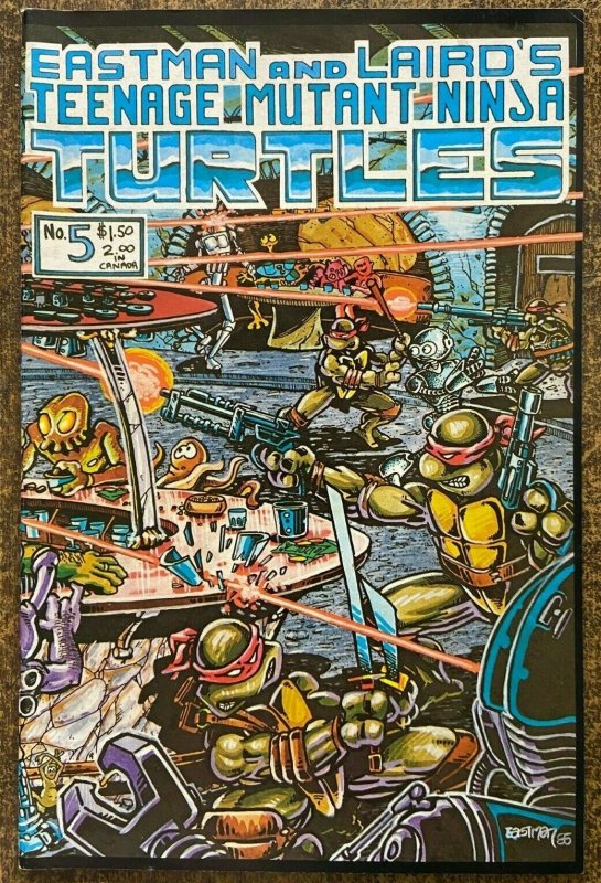 TEENAGE MUTANT NINJA TURTLES #5 (Mirage,11/1985) FINE PLUS! 