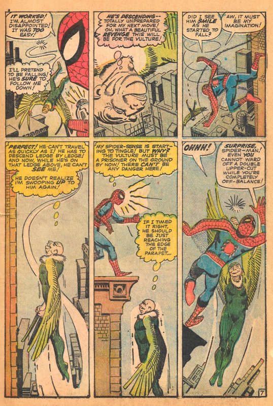 AMAZING SPIDER-MAN #7 (Dec1963) 2.5 GD+   All Steve Ditko! The VULTURE Returns!