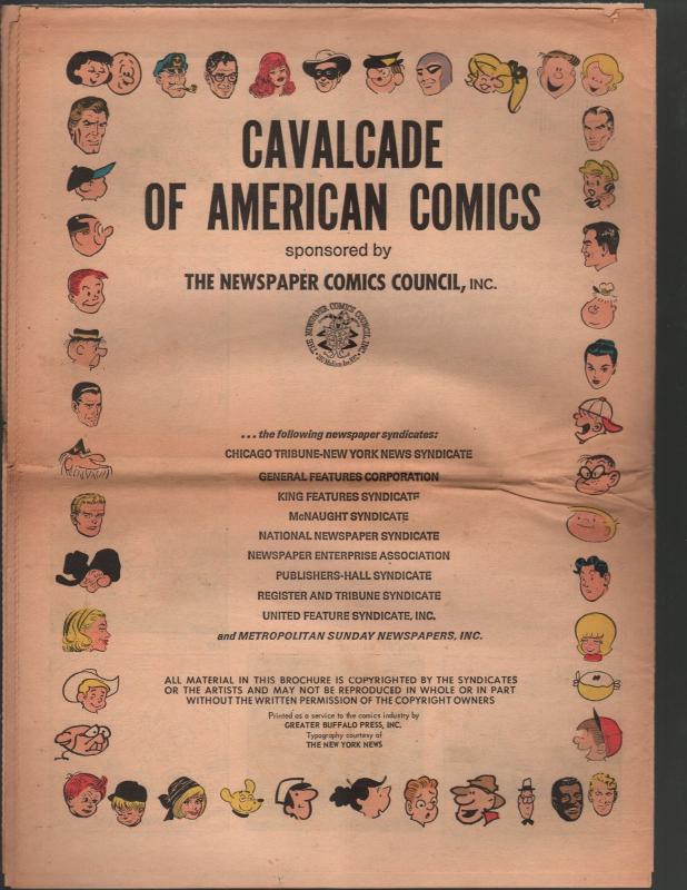 Cavalcade of American Comics New, Revised Edition 1970-from 1896 -Dick Tracy-VG