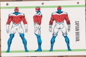 Official Handbook of the Marvel Universe Sheet- Captain Britain