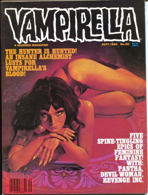 Vampirella #90 1980-Warren-Horror cover-spicy art-VF