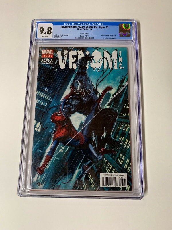 Amazing Spider-man Venom Inc Alpha 1 Cgc 9.8 Variant Marvel