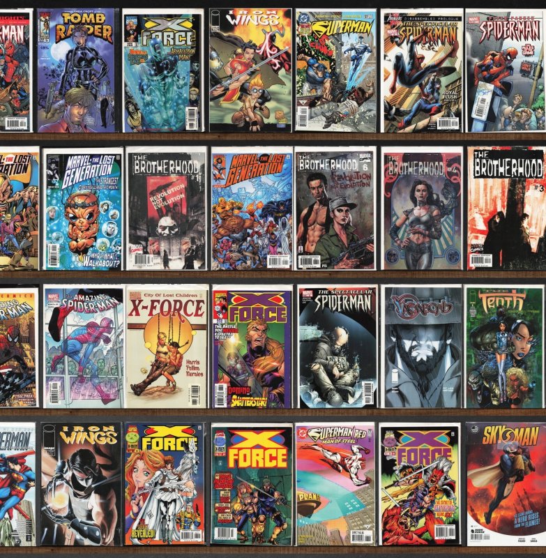 Huge Lot 140+ Comics with The New Warriors, X-Force & More!