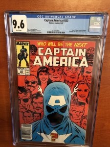 Captain America (1987) # 333 (CGC 9.6) US Newsstand