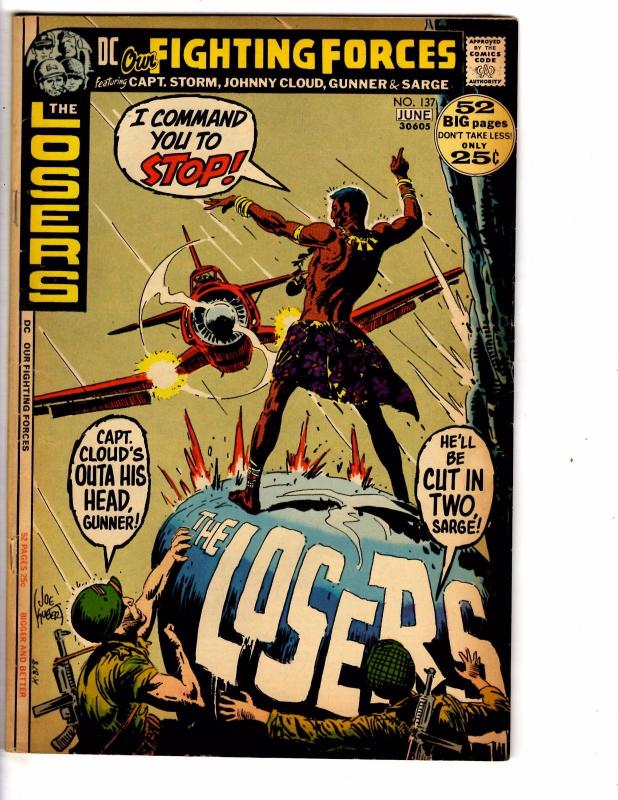 Our Fighting Forces # 137 VG DC Comic Book Feat. The Losers Army Navy War J150