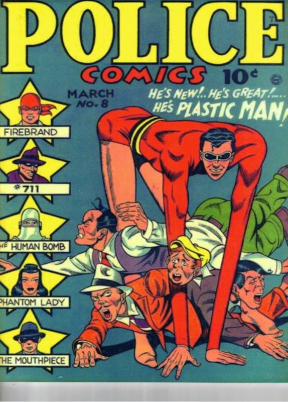 Police Comics #8 (1942) High-Grade NM- Giant-Size Reprint book wow!