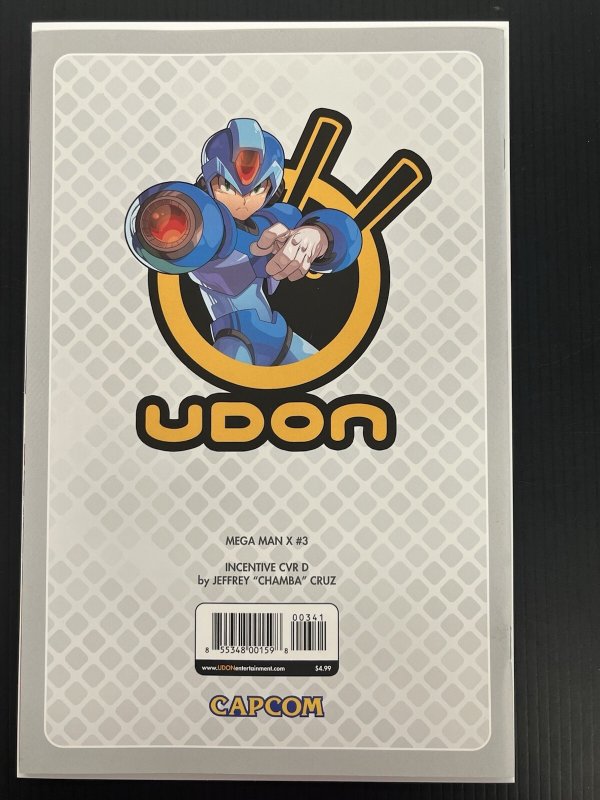 Mega Man X #3 CVR D Inc 1:5 Jeffrey Cruz Var NM UDON 2026 IN-HAND PROSHIPPER