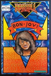 Rock N' Roll Comics #3 Bon Jovi (green variant) - Revolutionary Comics - 1989