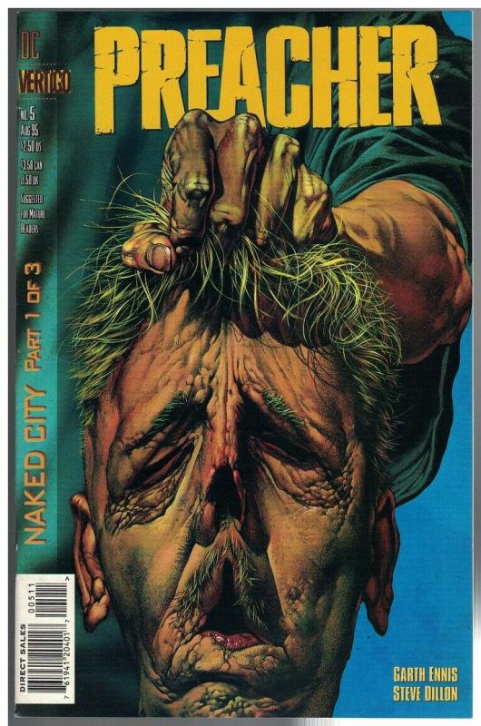 PREACHER (1995 VERTIGO) 5 VF+ Aug. 1995