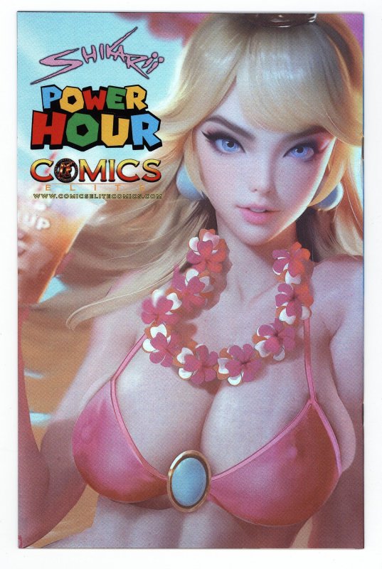 Power Hour #2 Preview Shikarii Mario Princess Peach PINK NAUGHTY FOIL 18/20 NM+