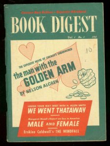 BOOK DIGEST #1 1950-MAN WITH GOLDEN ARM-NELSON ALGREN- VG