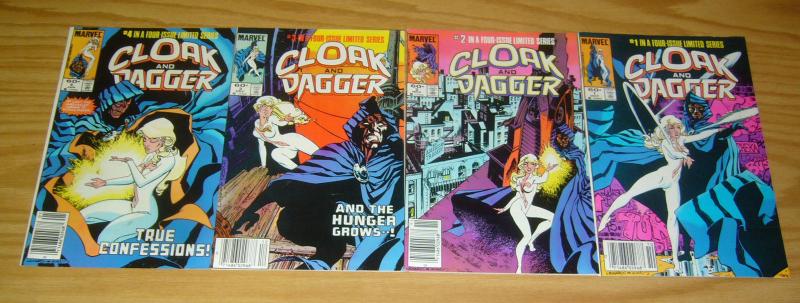 Cloak & Dagger #1-4 VF/NM complete series - all newsstand variants - marvel set