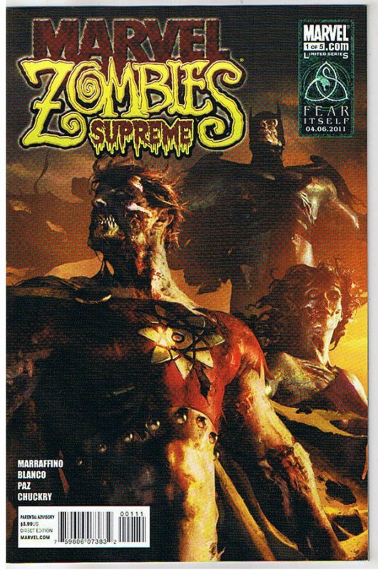 MARVEL ZOMBIES SUPREME #1 2 3 4 5, NM, 2011, more MZ and horror in store