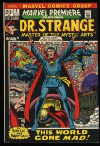 Marvel Premiere #3 FN+ 6.5 1st Doctor Dr. Strange in title!