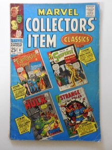 Marvel Collectors' Item Classics #6 (1966) Classic Marvel Stories Solid ...
