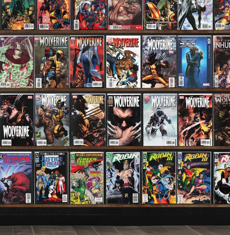 Huge Lot 140+ Comics with X-Force, Wolverine, Uncanny X-Force, Justice & More!