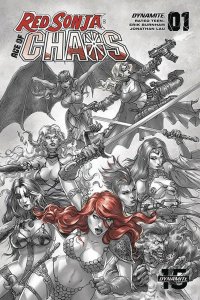 Red Sonja Age of Chaos #1 1:40 Quah Hell Red Variant Dynamite 2020 EB118