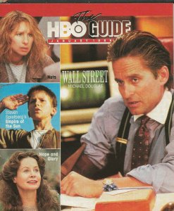 ORIGINAL Vintage Jan 1989 HBO Guide Magazine Wall Street Last Emperor