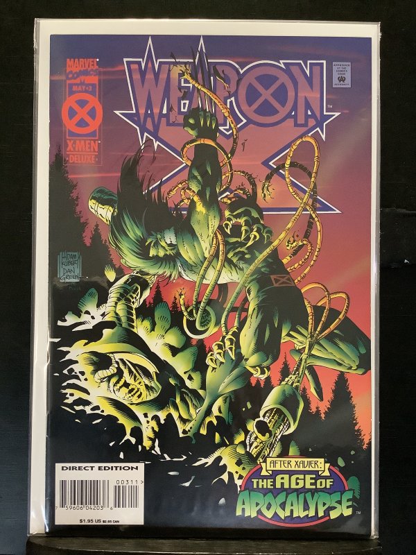 Weapon X #3 Newsstand Edition (1995)