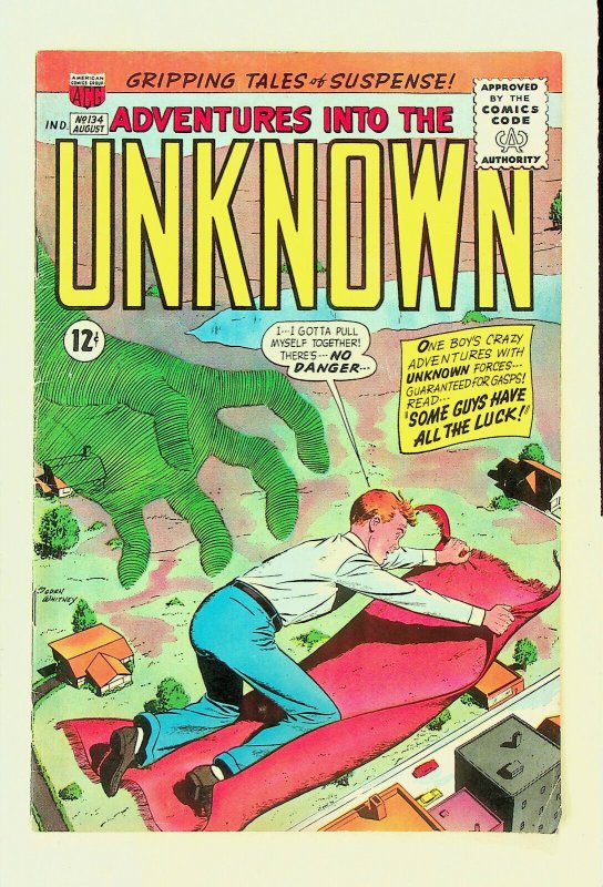 Adventures Into the Unknown #134 (Aug 1962, ACG) - Good 