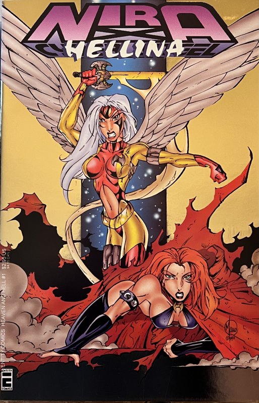 Nira X: Hellina Gold Foil Cover,  Nira X: Hellina Red Foil Cover (1996) Lot of 2