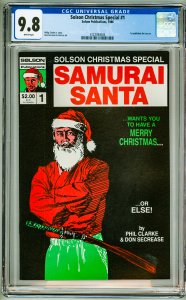 Solson Christmas Special #1 Samurai Santa CGC 9.8! 1st Published Jim Lee Art!
