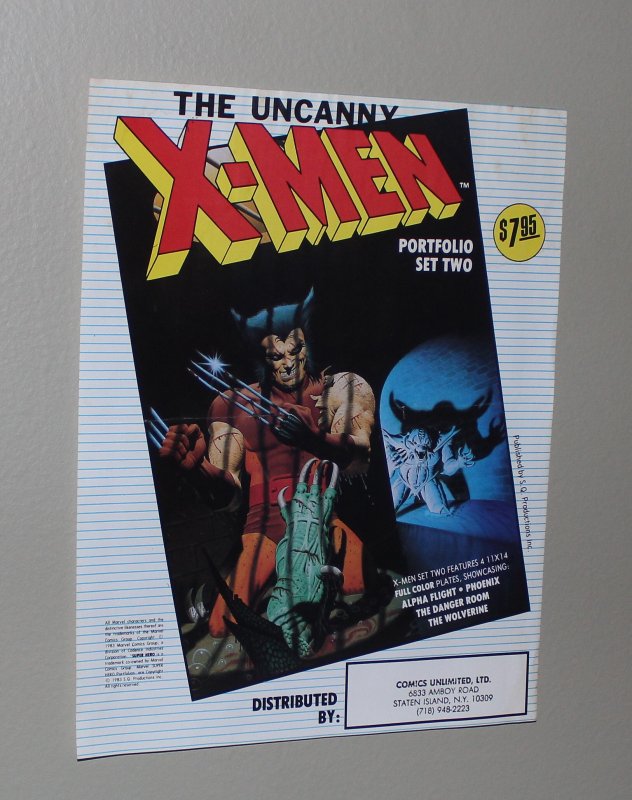 X-Men Promo Flyer / Wolverine / 1983