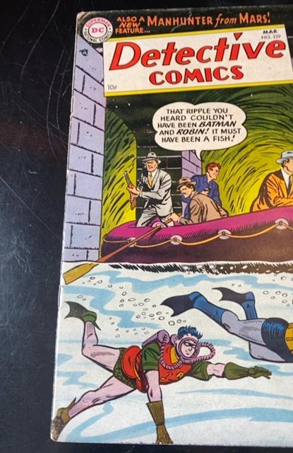 Detective #229 (DC, 1956) Martian Manhunter Back-Up Story - Silver Age